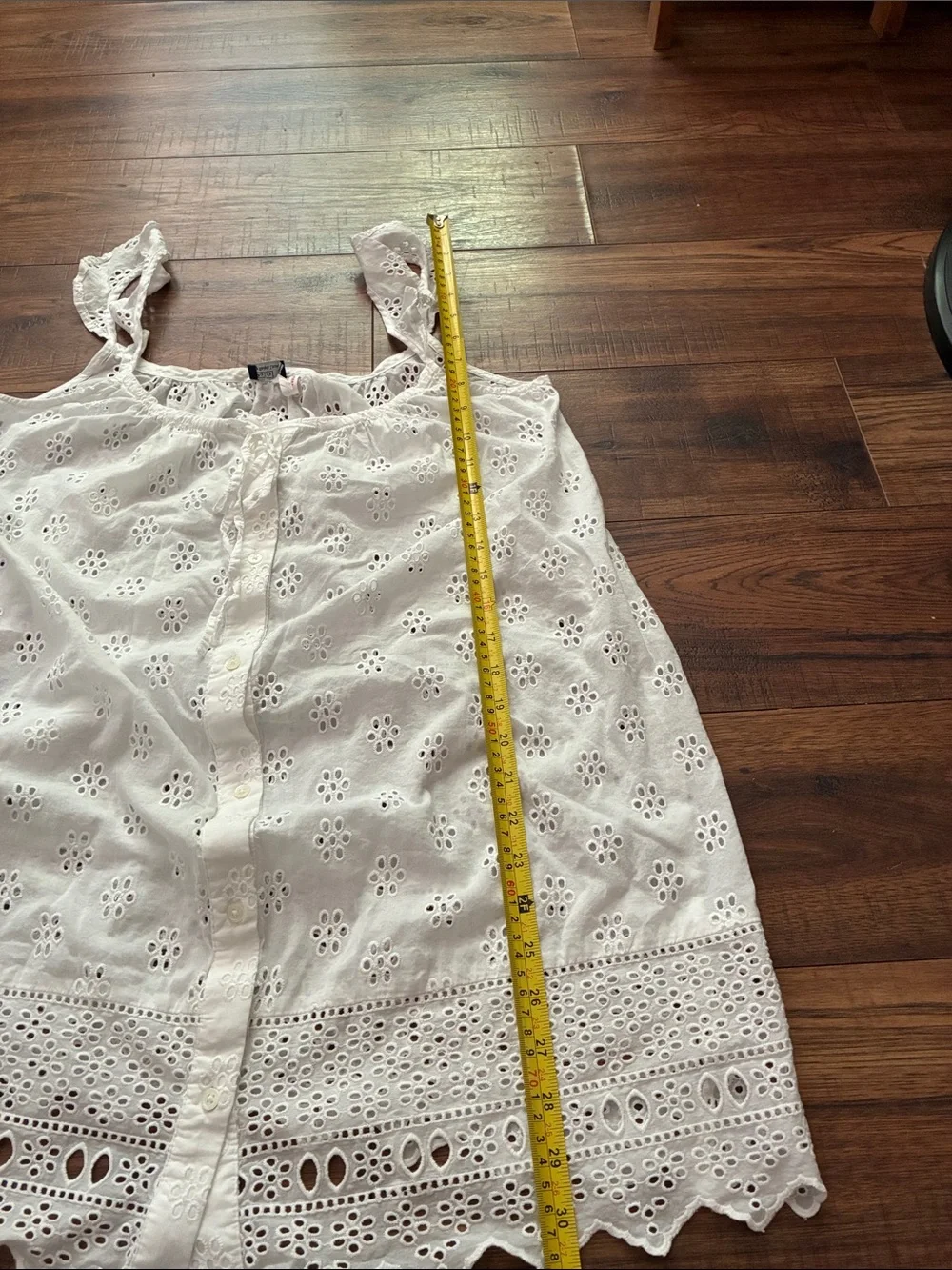 Polo Ralph Lauren eyelet cami sleep dress white size S